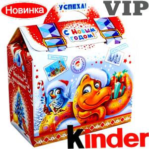Сладкий подарок на Новый Год в жестяной упаковке весом 1200 грамм по цене 1762 руб в Новошахтинске