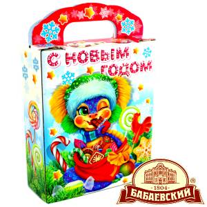Детский подарок на Новый Год в мешочке весом 800 грамм по цене 1261 руб в Новошахтинске